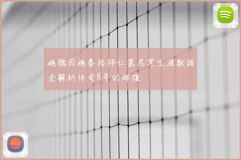 施魏因施泰格拜仁慕尼黑生涯数据全解析传奇8号的辉煌